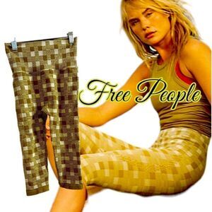 Free People HR crop good karma leggings